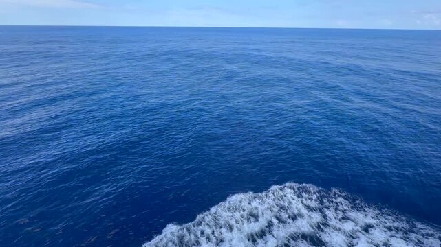 16:0435 / 35Claude responded: Full HD footage from a cruise ship deck in the Eastern Caribbean Sea.Full HD footage from a cruise ship deck in the Eastern Caribbean Sea. Calm tropical ocean surfa