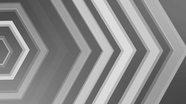 Abstract geometric background with repeating chevron/hexagon shapes forming depth animation