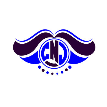 CNJ letter logo creative design. CNJ unique design