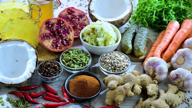 Food products that naturally kill parasites in human body