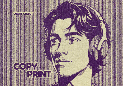 Copy Print Photo Effect