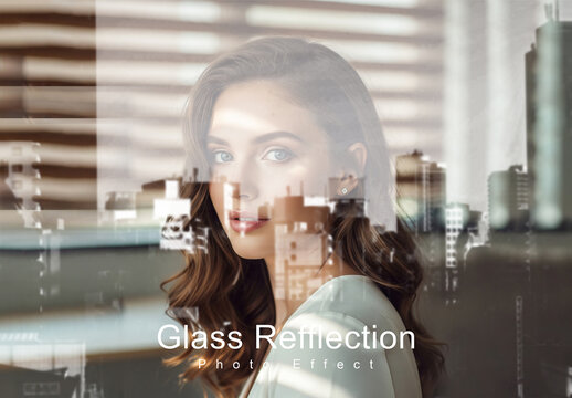 Glass Refflection Photo Effect