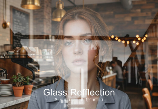 Glass Refflection Photo Effect