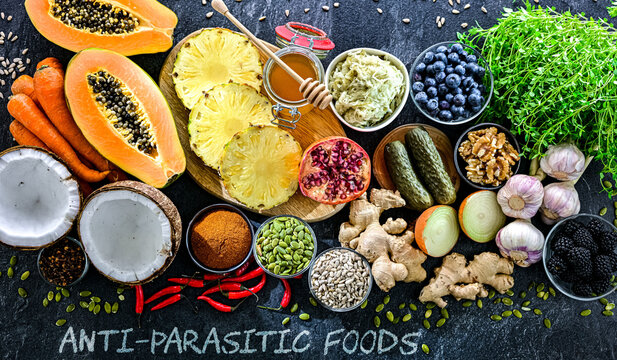 Food products that naturally kill parasites in human body