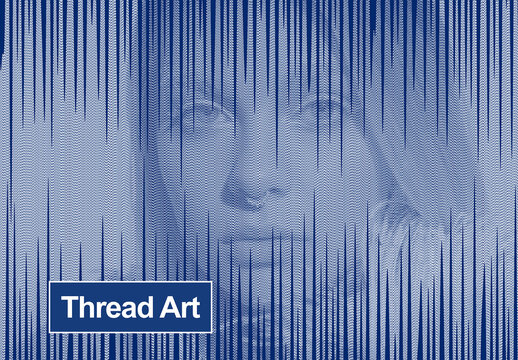Thread Art Photo Effect