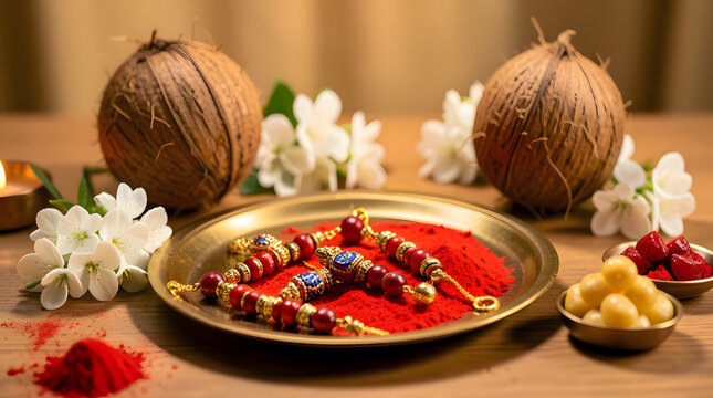 Traditional Raksha Bandhan Rakhi Thali