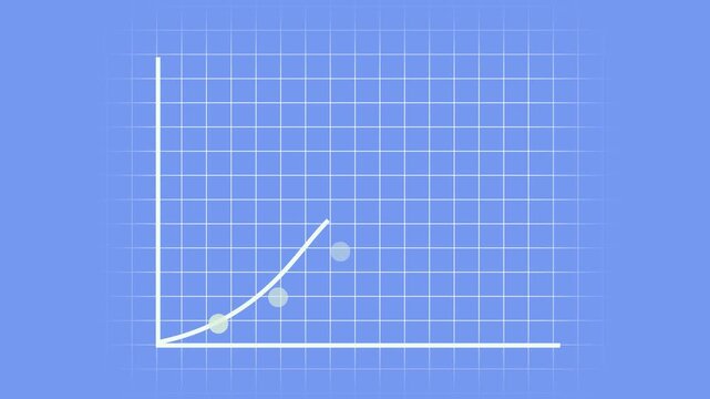 Graph chart animation minimalist business data presentation finance statistics growth seamless loop motion graphics. Animated graph chart grid minimalist business data.
