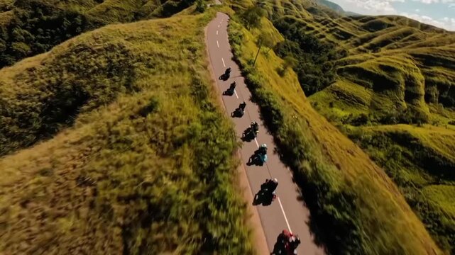 aerial view of a village sumba Indonesia 