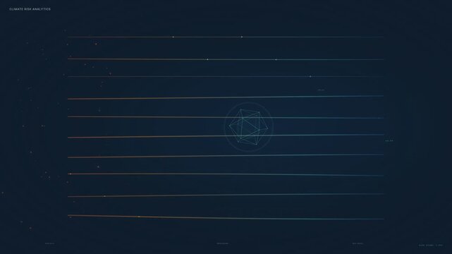 Climate Risk Analytics Data Visualization with Geometric Elements