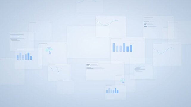 Modern Digital Data Analytics Charts and Graphs