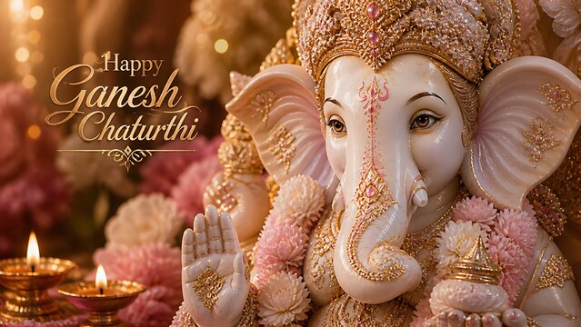 Bal Ganesh Ganpati Bappa Ekdant Vakratund Vinayak Chintamani Idol Celebration During Vinayak Ganesh Chaturthi Angaraki Sankashti Chaturthi Ganesh Jayanti Anant Chaturdashi/ Ganpati Bappa