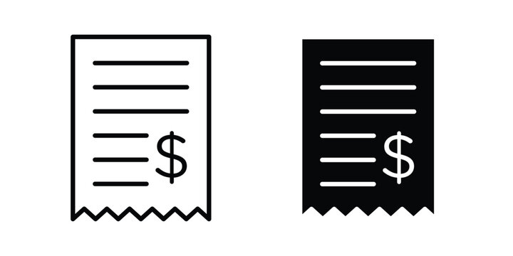 Payment receipt icon