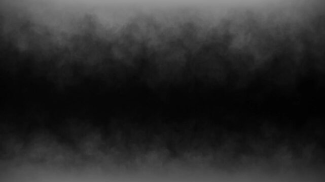 Abstract smoke cloud overlay with top and bottom fog borders a cinematic background featuring