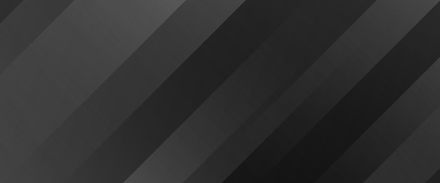 Abstract dark grey and black diagonal stripes background, sleek modern banner texture design