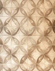 Fototapeta premium Repeating Pattern of Floral Tiles Design.