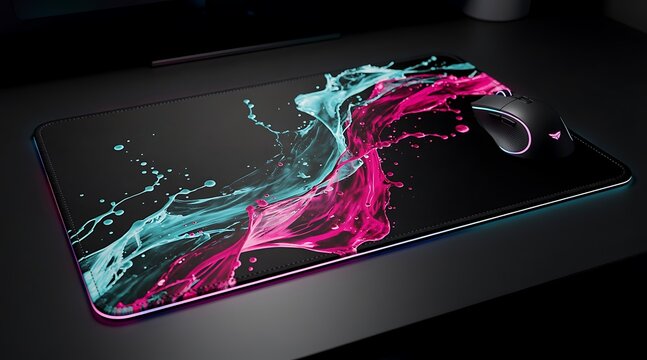 Smartphone with vibrant liquid neon paint splash display.