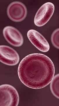AI Generation: There are multiple erythrocytes under an ultra-high-powered microscope.