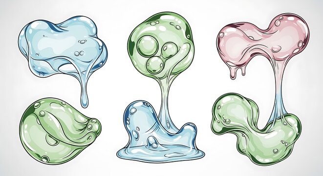 Colorful line art illustrations of human brain anatomy.