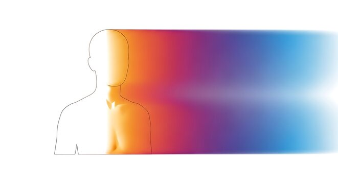 Abstract gradient background with vibrant color transitions.