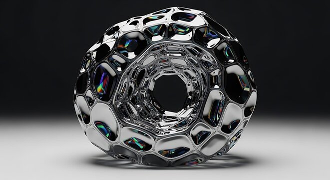 Intricate black and white wire sculpture art piece.