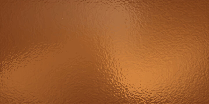 Copper bronze foil texture, background glass effect vector illustration for prints, cmyk color mode.