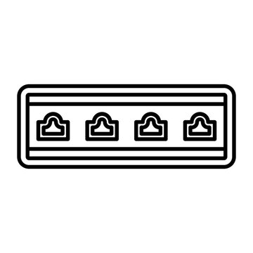 KVM Switch Line Icon Design
