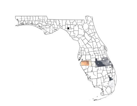 Florida map county lines.
