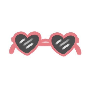 Sunglasses illustration for summer theme
