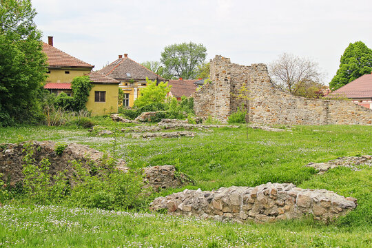 Krusevac, Serbia - April 29 2026: View of Krusevac Fortress in Serbia  with Horse Stallions