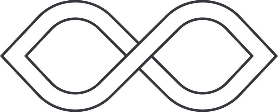 Infinity symbol graphic showing an endless and continuous loop