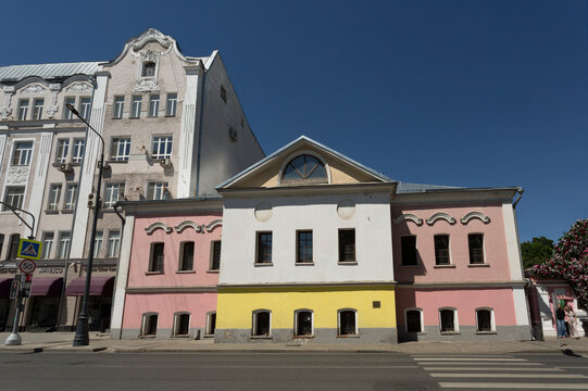 The Golitsyn estate on Staraya Basmannaya Street, 15, western manor house. Moscow, Russia