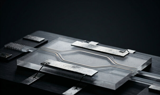 Silicon photonics modulator Mach-Zehnder module for data infrastructure.