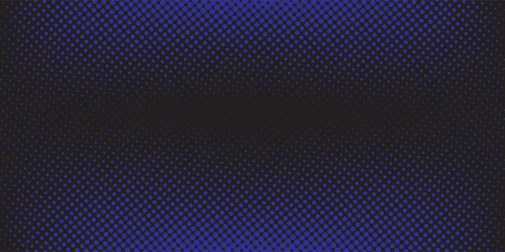 abstract blue dots pattern background with black gradient