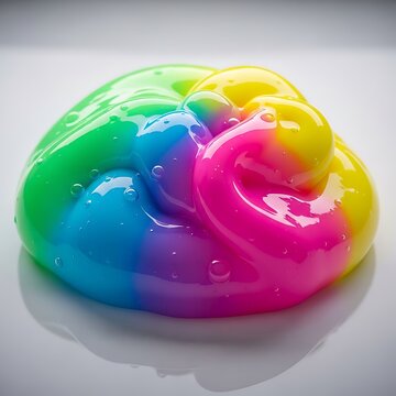 Rainbow colorful slime texture background.