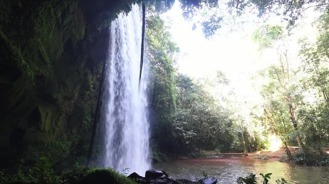 Cachoeira no distrito de Taquaru&ccedil;u, cidade de Palmas, Estado de Tocantins, Brasil