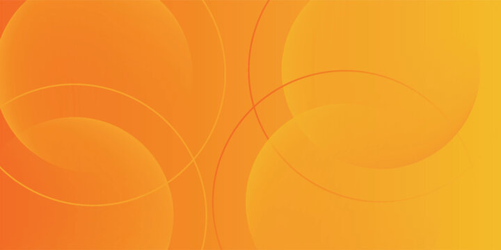 Fresh orange gradient web abstract background geometry shine and layer element vector for presentation design.