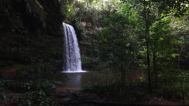 Cachoeira no distrito de Taquaru&ccedil;u, cidade de Palmas, Estado de Tocantins, Brasil