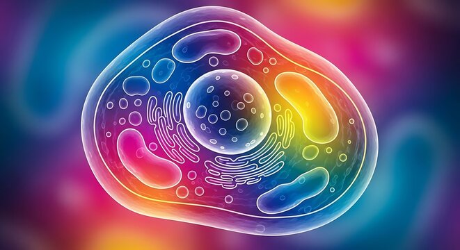 Abstract 3D rendering of molecular structure and cosmic energy.