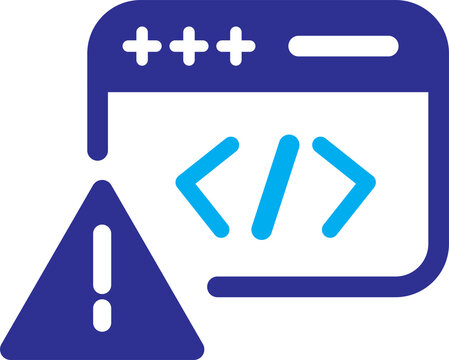 Code Warning and Programming Error Icon