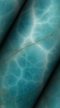 Exquisite Larimar columns spinning gently to display the rare volcanic blue coloration and unique mineral deposits resembling the beautiful Caribbean sea waves