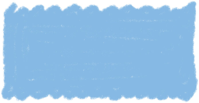 Blue crayon textured rectangular text box on a black background