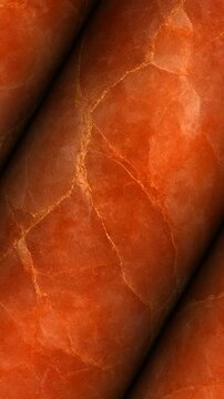 Precious Padparadscha columns turning gracefully to display the highly sought after salmon pink and orange blend of colors with natural mineral deposits