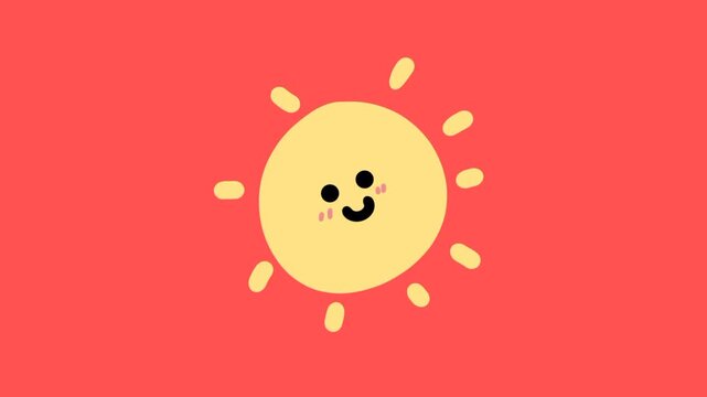 cute sun doodle illustrotor