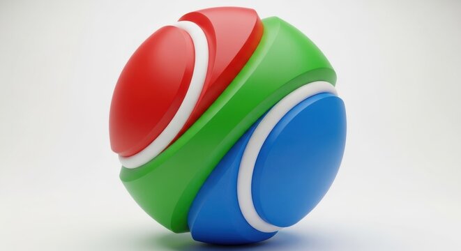 Colorful spinning fidget toy with red green and blue parts