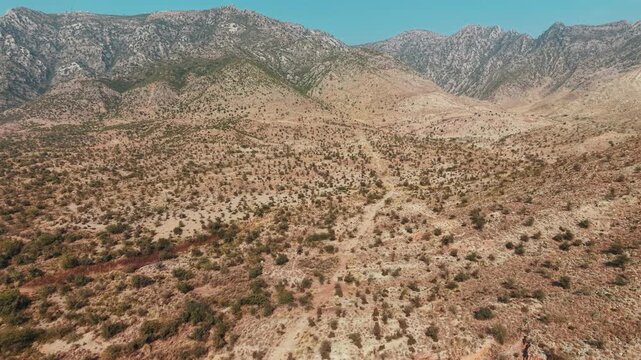 Kohat city Mountain ariel view khyber Pakhtunkhwa Pakistan