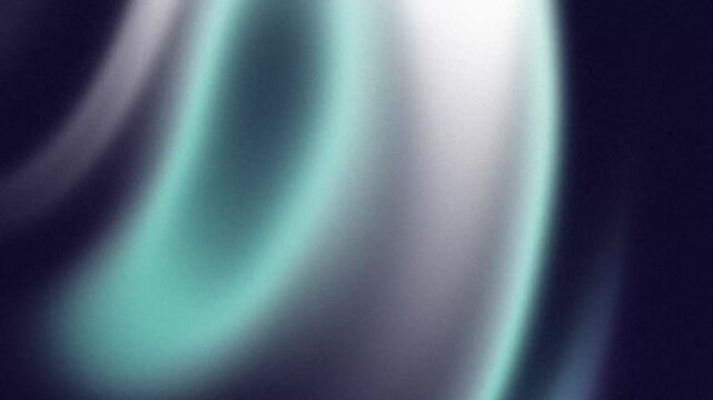 Abstract organic liquid gradients flowing seamlessly in a rhythmic motion within a dark cinematic digital void featuring heavy film grain texture and moody teal highlights
