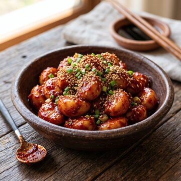 매콤하고 쫀득한 밥도둑 고추장 마늘장아찌무침
