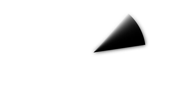 ​Minimalist white radar scan animation on a dark digital monitor screen . 4k animation video ...