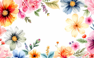 Fototapeta premium Soft Spring Blossoms Offering a Beautiful Setting for Invitations and Announcements