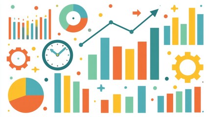 Obraz premium Modern Artistic Business Data Infographic Design